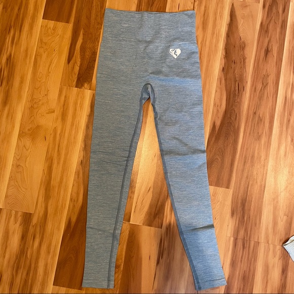 women’s best move leggings in blue marl - Picture 4 of 5